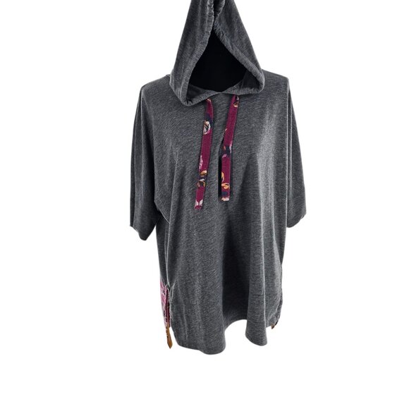 MATILDA JANE Pullover CARPOOL LANE Floral Trim‎ HOODIE/SWEATSHIRT/TOP Sz Large - Picture 1 of 6
